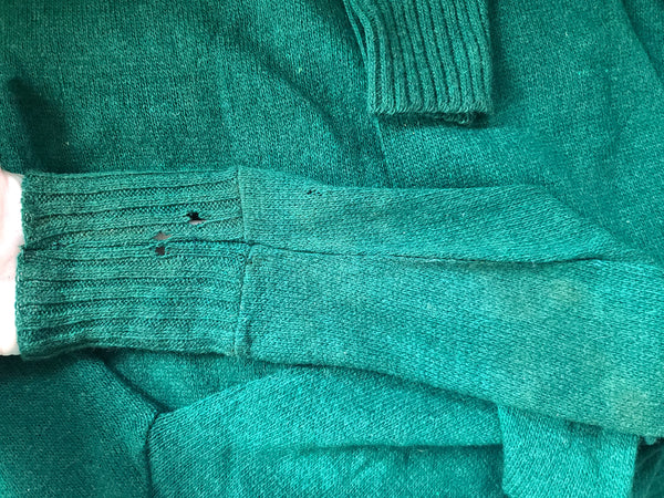 Green Wool Sweater Size 50 <br> (44"-46" Chest)