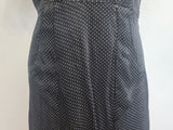 German Black Polka Dot Artificial Silk Dress <br> (B-41" W-32" H-41")