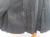 German Black Polka Dot Artificial Silk Dress <br> (B-41" W-32" H-41")