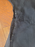 German Black Polka Dot Artificial Silk Dress <br> (B-41" W-32" H-41")