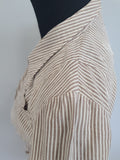 Army Nurse Seersucker Hospital Dress <br> (B-35" W-27" H-36")