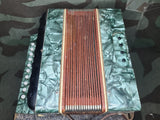 German Celluloid Accordion in Box WORKING