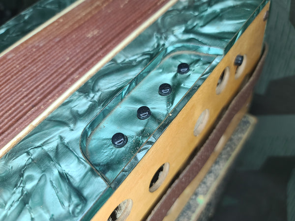 German Celluloid Accordion in Box WORKING