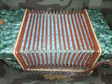 German Celluloid Accordion in Box WORKING
