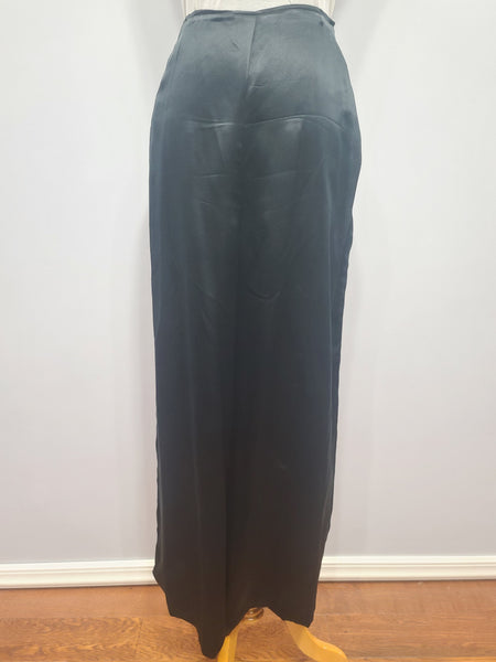 Satin Red and Black Jacket and Pants Loungewear Set <br> (B-40" W-26" H-37")