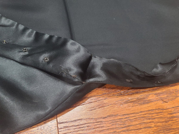 Satin Red and Black Jacket and Pants Loungewear Set <br> (B-40" W-26" H-37")