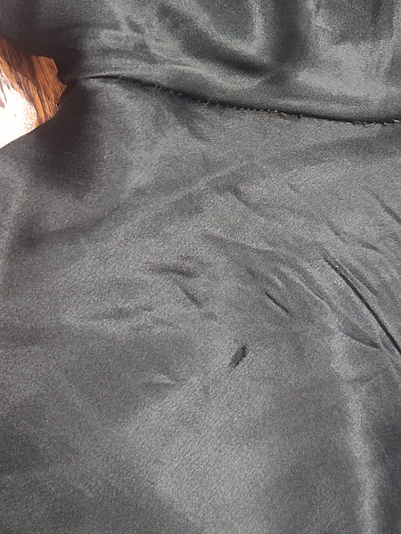 Satin Red and Black Jacket and Pants Loungewear Set <br> (B-40" W-26" H-37")