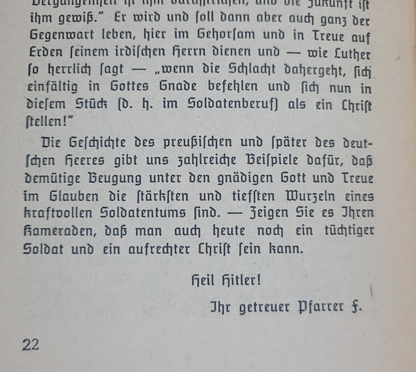 Helm ab zum Gebet Wehrmacht Prayer Book