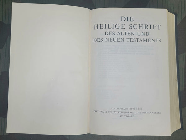 1942 German Language Bible Old and New Testament