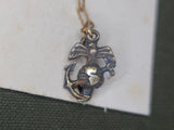 Always in my Heart USMC Sweetheart Chain Pin Sterling