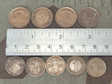 Lot of 9 Weimar Reichspfennig Coins
