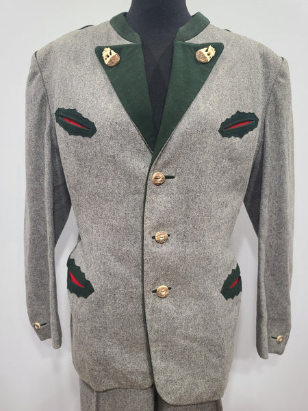 Vintage German Men's Trachten Jacket and Trousers (32" Waist)