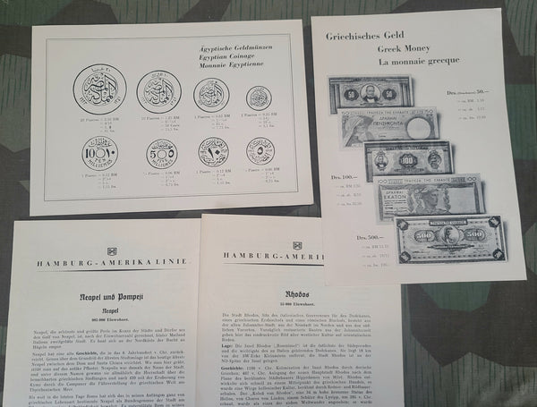 Hamburg-Amerika Line Ports & Trips 1938/1939