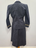 NNC Navy Nurse Uniform Jacket & Skirt Palm Beach Material <br> (B-39" W-28" H-39")