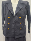 NNC Navy Nurse Uniform Jacket & Skirt Palm Beach Material <br> (B-39" W-28" H-39")