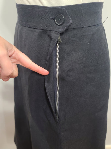 NNC Navy Nurse Uniform Jacket & Skirt Palm Beach Material <br> (B-39" W-28" H-39")