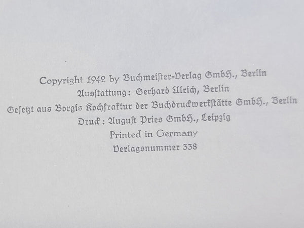 Das Buch von Unbekannten Soldaten by Walther Beckmann 1942