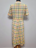 Pastel Plaid Dress <br> (B-39" W-31" H-41")