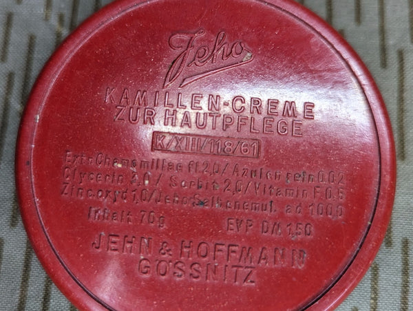 East German Red Bakelite Skin Creme Container