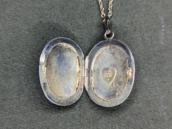 Army Air Corps Pilot Sweetheart Locket Necklace