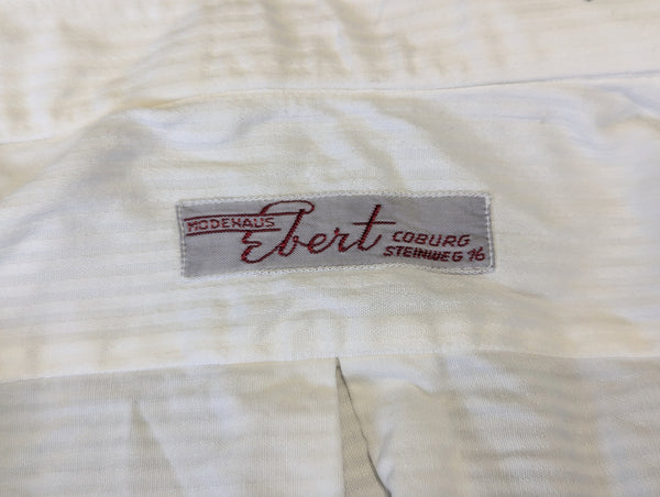 German Men's White Dress Shirt Modehaus Ebert (41" Chest)