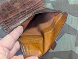 German Brown Leather Wallet with Dividers