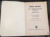 1938 German Palm Reading Book