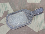 Period German Leather Luggage Tag