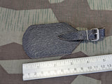 Period German Leather Luggage Tag