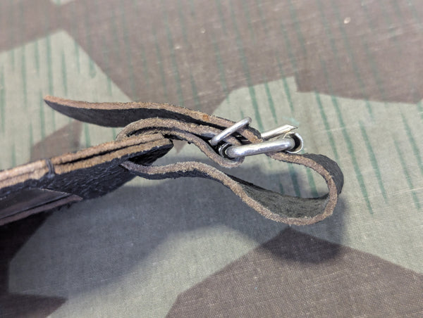 Period German Leather Luggage Tag