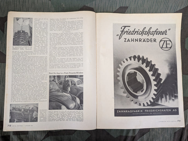 Kraftfahrzeug Handwerk Heft 36 - 7. September 1940 Krafthand