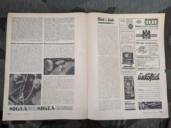 Kraftfahrzeug Handwerk Heft 36 - 7. September 1940 Krafthand