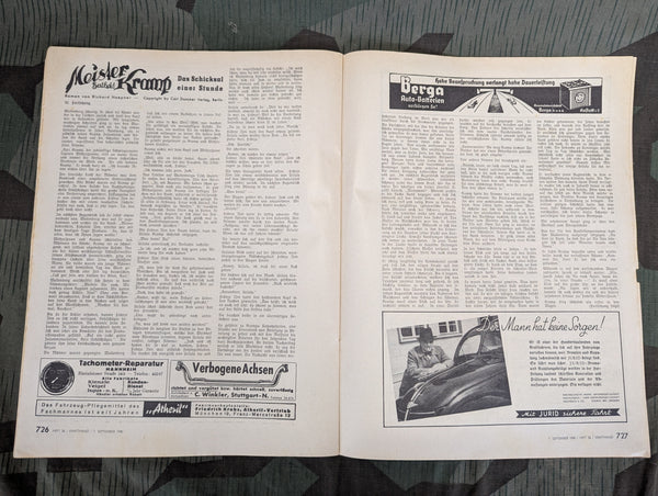 Kraftfahrzeug Handwerk Heft 36 - 7. September 1940 Krafthand