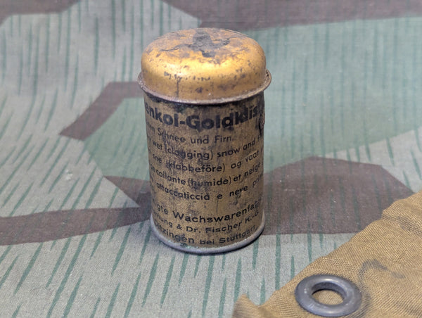 Original Gebirgsjäger Ski Repair Bag with Ski Tip and Wax