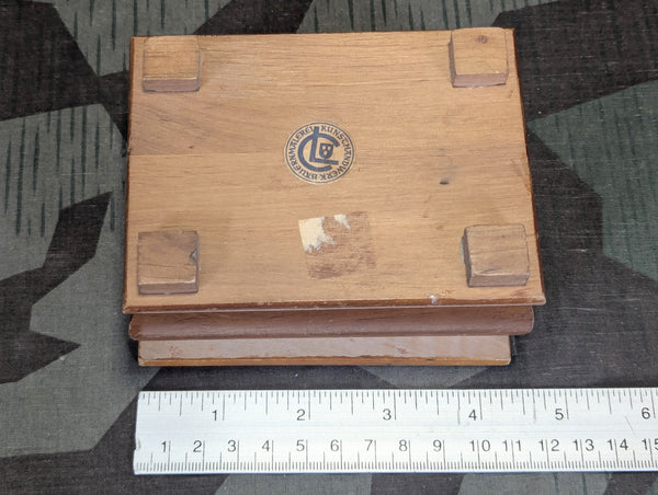 Hand Painted Wood Pipe Tobacco Box C. Lorenz