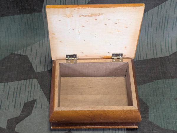 Hand Painted Wood Pipe Tobacco Box C. Lorenz