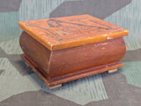 Hand Painted Wood Pipe Tobacco Box C. Lorenz