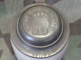 WWI Kgl. Hof-Bräuhaus München 1L Krug with Lid <br>(made between 1913-1918)