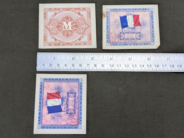 Allied Military Money 1944 France and Germany (Lot of 3)