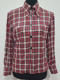 German Plaid Handmade Blouse <br> (39" Bust)