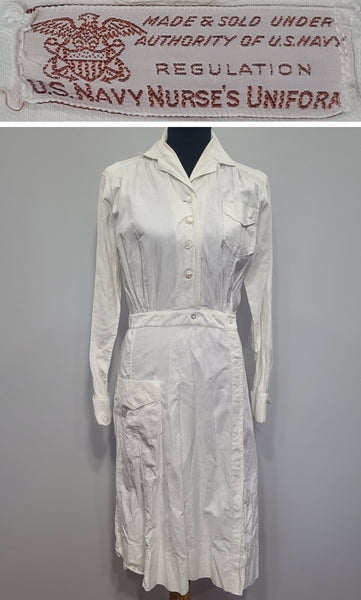 Navy Nurse NNC Hospital Work Dress <br> (B-42" W-30" H-39")