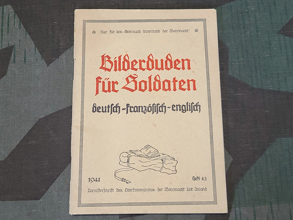 Picture Dictionary for Soldiers (German, French, English) 1941