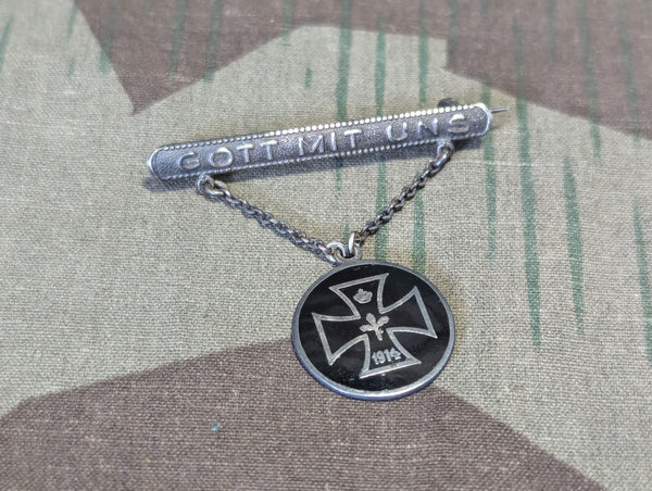 Gott Mit Uns Iron Cross Sweetheart Pin