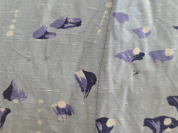 Light Blue Abstract Print Dress <br> (B-47" W-40" H-45")