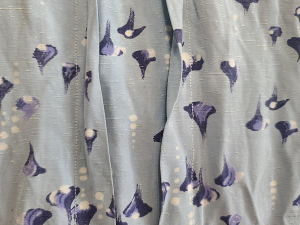 Light Blue Abstract Print Dress <br> (B-47" W-40" H-45")