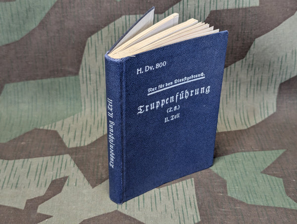 Truppenführung Teil II Infantry Training Manual 1934 H. Dv. 300