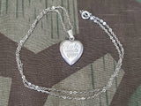 "Hab Mich Gern" Heart Necklace 835 Silver