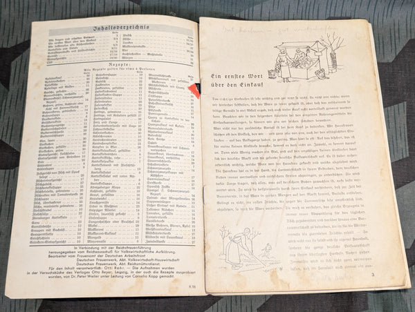 Gut Kochen Gut Wirtschaften Recipe Book Reichsfrauenführung