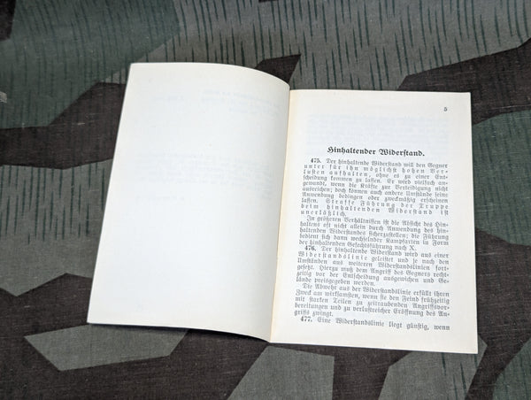Truppenführung Teil I Infantry Training Manual 1936 H.Dv.300/1