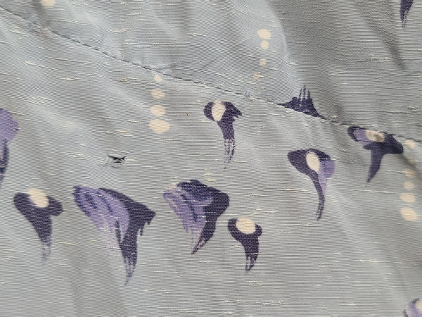 Light Blue Abstract Print Dress <br> (B-47" W-40" H-45")